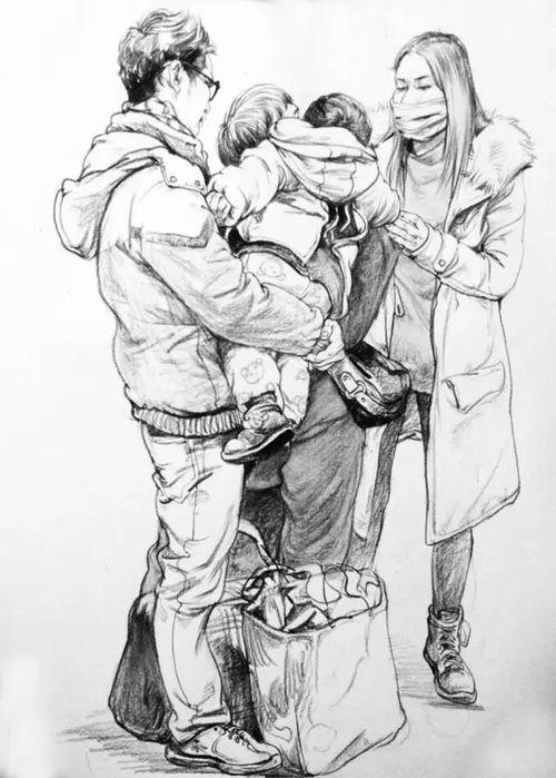 人物速写视频,速写视频中的人物轮廓