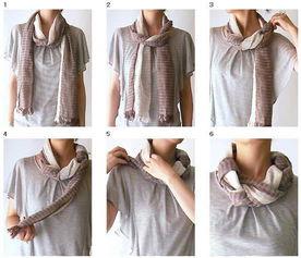 围巾围法视频,时尚保暖两不误